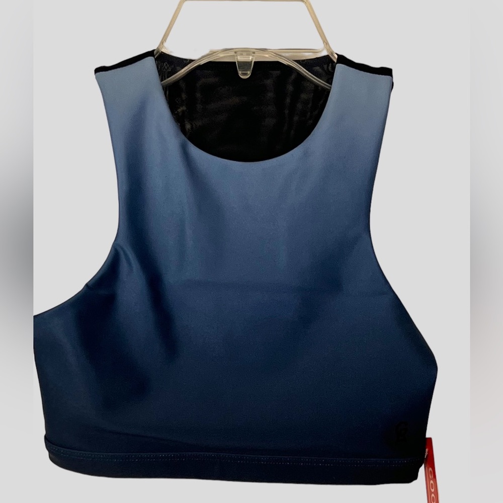 GOOD AMERICAN Blue Ombré Empower Sports Bra Size 0